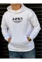Unisex White Hooded Sweatshirt with Snake Back Print - 2