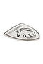 Peugeot Logo New Rigging 3D METALLIZED Sticker Aluminum 2 Pieces Embossed Label 7 cm x 8 cm - 2
