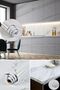 Marble Patterned Kitchen Countertop Tile Coating Adhesive Foil 5 Meters x 60 Cm