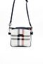 White - Navy Blue Plaid Women's Crossbody Bag Sp884