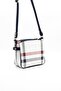 White - Navy Blue Plaid Women's Crossbody Bag Sp884 - 3