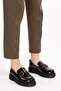 Women's Black Patent Genuine Leather Loafer - 3