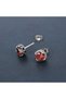 Zircon Stone Vintage Nail Model Stainless & Tarnish-Resistant 316L Steel Unisex Earrings - 4