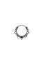 Spiky Punk Aggressive Design Thin Hoop Stainless & Tarnish Resistant 316L Steel Unisex Earrings