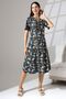 WOMEN'S SUMMER SHORT SLEEVE COTTON COMBED DRESS LYCAPAS - 3