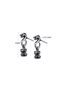 Dragon Design Zircon Stone Gothic Stainless & Tarnish-Resistant 316L Steel Earrings - 3