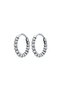 Beaded Thin Hoop Design Lightweight Stainless & Tarnish Resistant 316L Steel Gothic Earrings - 2