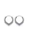 Damla Model Flat Casual Stainless & Tarnish-Resistant Ring 316L Steel Unisex Earrings - 2