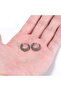 Striped Casual Model Hoop Plain Non-Tarnish & Rust-Proof Gothic 316L Steel Earrings - 2