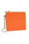 Genuine Leather Women's Card Holder |   Pia Key 1423 Orange - 2