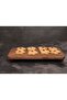Wooden Presentation Rack Standing Presentation Rack Wooden Walnut Color - 2