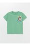 Lcw Baby Green Crew Neck Short Sleeve Printed Baby Boy T-Shirt 3-Pack - 2