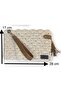 Women's Handmade Ecru Clutch Portfolio Bag - 3
