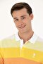 Men's Orange Polo Collar T-Shirt - 2