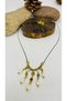 Handmade Brass Apparatus Women's Necklace with Enamel - 2