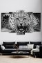 Leopar 5 Parçalı Mdf Tablo - 2