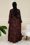 Nevrül Robadan Mevlana Dress Bell Skirt Dress Islamic Dress Prayer Dress Viscose Cotton Dress - 7