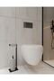 Toilet Paper Holder with Refill Special Design Heavy Casting Footed Anti-Tipping Bathroom Toilet No Installation Required - 3