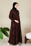 Nevrül Robadan Mevlana Dress Bell Skirt Dress Islamic Dress Prayer Dress Viscose Cotton Dress - 6