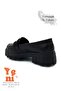 Buckle High and Light Sole Girls School Shoes Black - 7