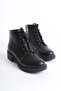Women's Rosa Black Leather Laced Waterproof Boots - 2