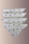 100% Cotton, 4-Pack Bird Print, 4-Ply Muslin Mouth Wipes