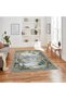 Paris Collection Modern Decorative Carpet with Nature Pattern in Blue Tones Paris11 - 2