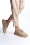 Skin Nude Shiny Lace Up Soft Textile Comfortable Daily Sneakers Women's Sports Walking Shoes - 4