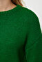 Haki Crop Yumuşak Dokulu Geniş Kalıp Basic Kayık Yaka Triko Kazak TWOAW25KZ00056 - 4