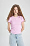 Women's T-Shirt Pink K7064Az/Pn450 - 3