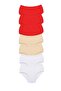 7 Pieces Women's High Waist Bato Thick Rubber Panties S18 - 4