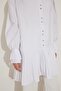 White Pleated Shirt - 6