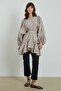 Striped Volan Beige Shirt - 3