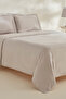 Felves 100% Cotton Double Duvet Cover Set Light Gray - 3