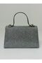 Women's Platinum Silvery Evening Dress Bag - 3