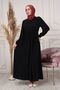 Waist Rope Detailed Hijab Dress - 2
