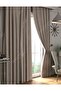 Beige Blackout Curtain, Light-Blocking Sunshade, Pleatless, First Quality, Single Panel Drapery - 2