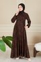Nevrül Robadan Mevlana Dress Bell Skirt Dress Islamic Dress Prayer Dress Viscose Cotton Dress - 4