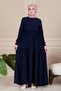 Medina Silk Skirt Layered Hijab Dress Mother's Dress Prayer Dress Stylish and Elegant Hijab Dress - 2
