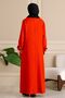 Hijab Clothing Mother's Dress Prayer Dress Flower Patterned Neck Dress V Robe Fish Dress - 6