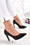 Veronica Black Vegan Jacket Stiletto 9 Cm - 2