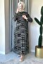 Ma157 - Black Chiffon Lined Dress - 2