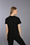 Crew Neck Short Sleeve Basic Knitted T-shirt Black - 3