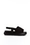 Black Lace Handmade Ankle Buckle Women's Summer Sandals Slippers - 4