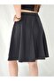 Women's Black Elastic Six-Piece Diver's Bellows Skirt - 4
