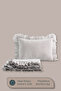 Eva Single Pique Bedspread Set Gray - Cotton Ruffled Daily Bedspread Set - Stylish Box and Packaging - 5