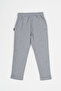Gray Thick Cotton Elastic Waist Side Pockets 5-6-7-8-9-10-11-12 Years Old Boy's Sweatpants Cmrc98 - 5
