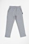 Gray Thick Cotton Elastic Waist Side Pockets 5-6-7-8-9-10-11-12 Years Old Boy's Sweatpants Cmrc98