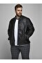 Jack&Jones 12172908 Zippered 3 Pocket on Zipper Leather Coat - 2