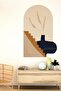 Bohemian Style Vase on the Ladder Abstract Art Special Design Wall Sticker - 2